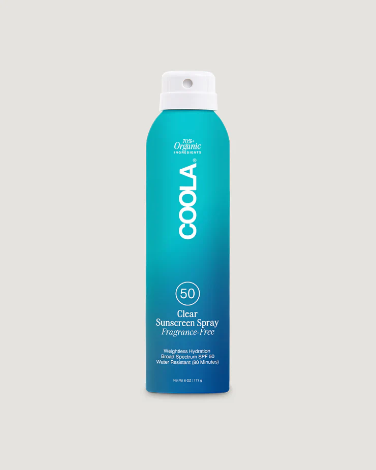 Coola Organic sunscreen spray. Acajou Spa Shop Free Delivery.